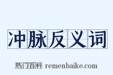 冲脉反义词是什么意思的图片